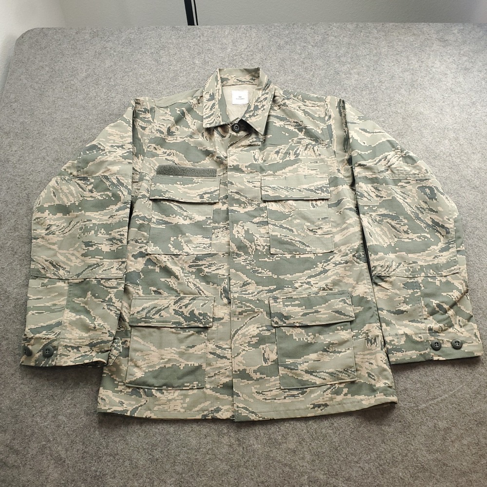 US Air Force ABU Digital Camo Tiger Stripe Field Coat Mens 34R Utility Ripstop